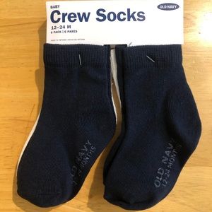 NWT Old Navy 6 Pack Crew Socks